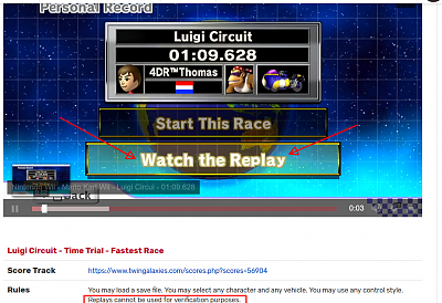Nintendo Wii - Mario Kart Wii - Luigi Circuit - Time Trial - Fastest Race -  01:09.628 - Thomas Voss